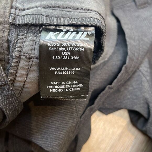 Kuhl Gray/Black Hiking Pants Sz 30X32 - Picture 8 of 13
